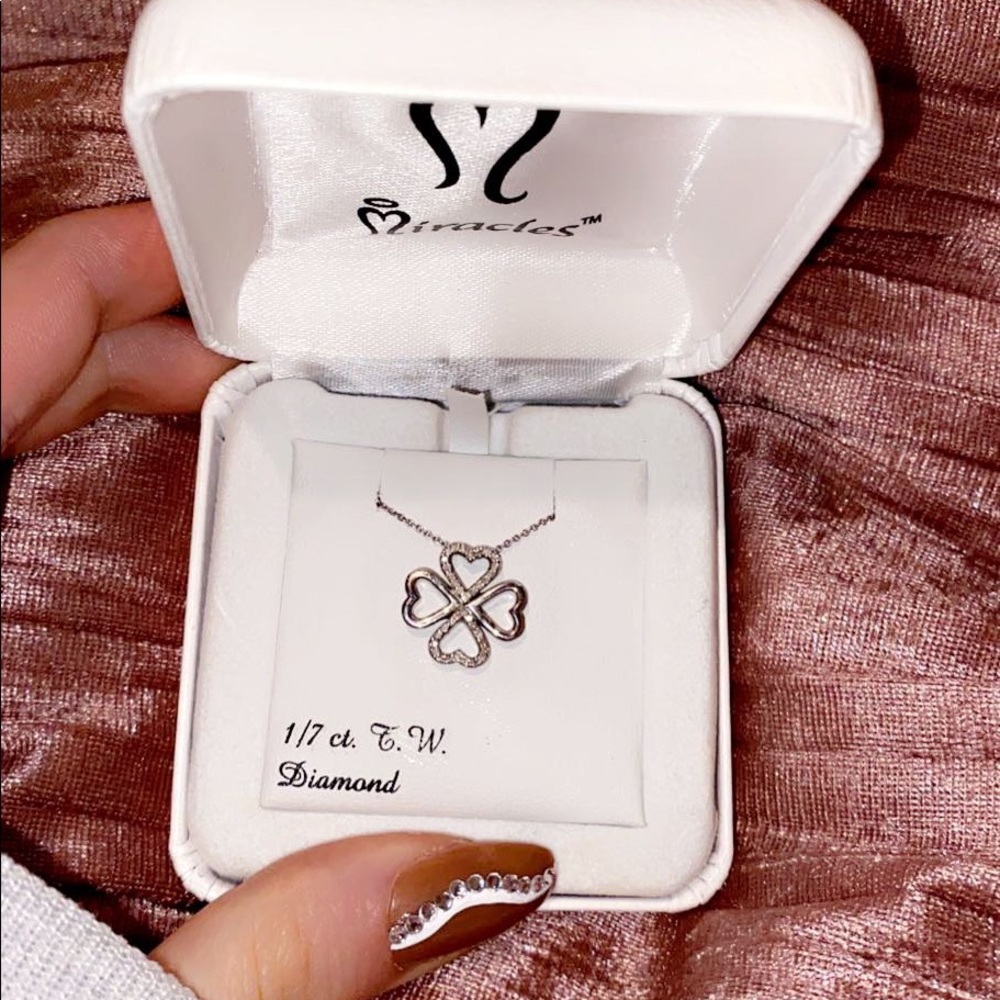 Miracles ᵀᴹ 1/7 carat diamond pendant, sterling silver 18”